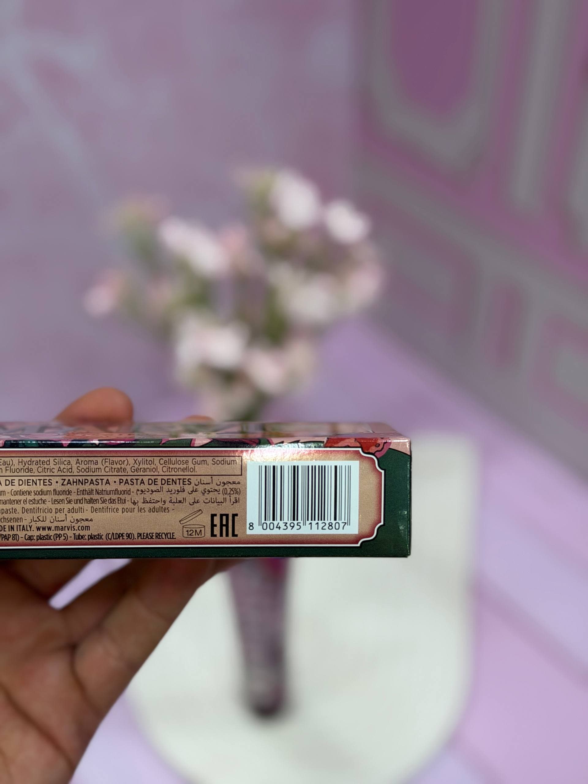 خمیر دندان سفید کننده مارویس مدل KISSING ROSE حجم 75ml — تصویر ۲