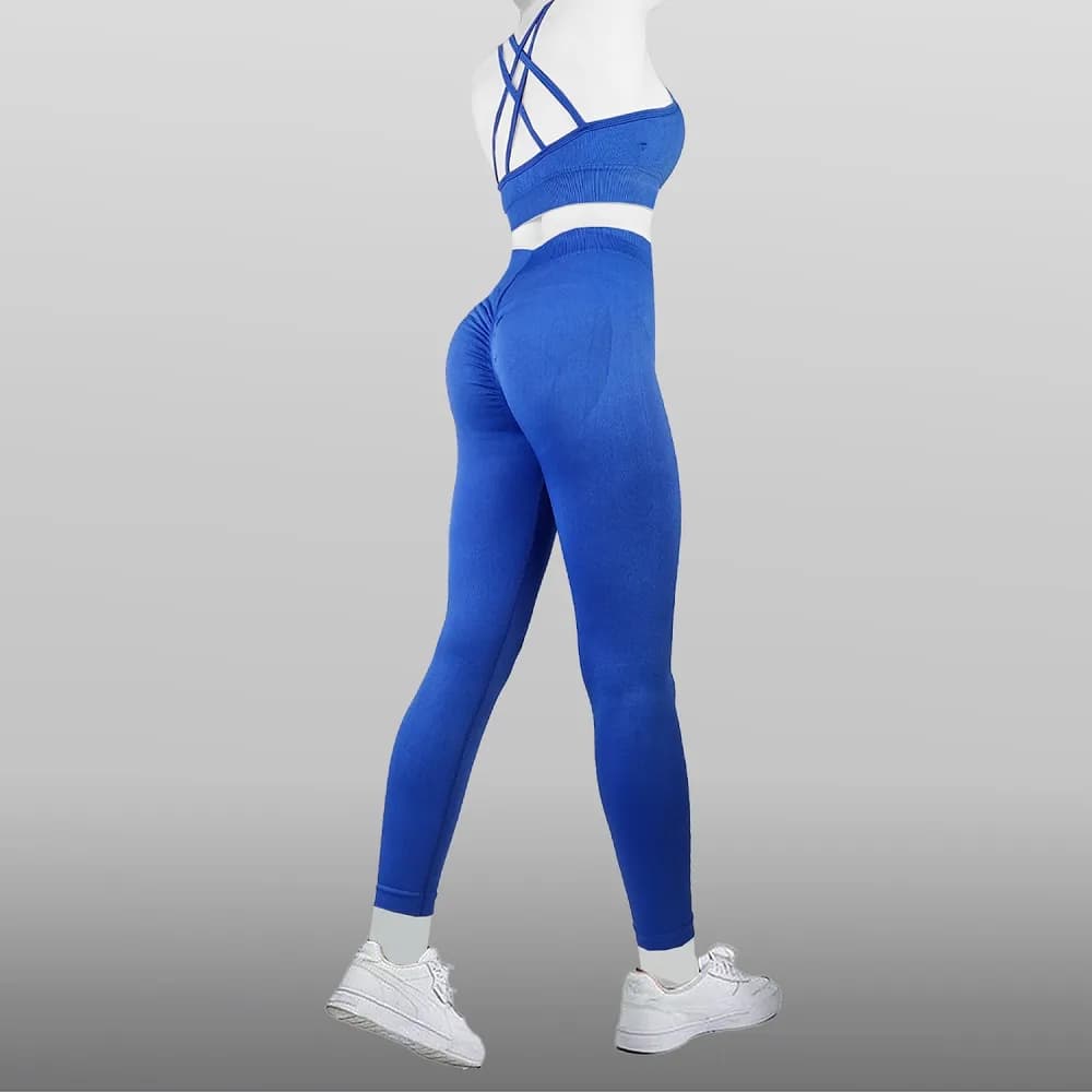 ست ورزشی زنانه پشت چین دار سیملس YJ-9078