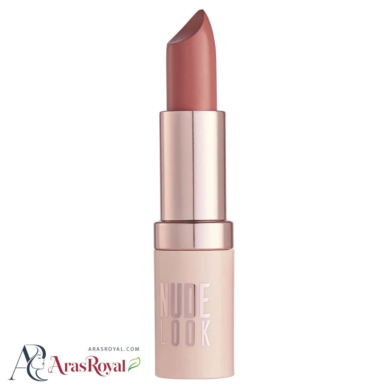 رژ لب جامد و مات گلدن رز Golden Rose شماره 3 رنگ Pinky Nude — تصویر ۴