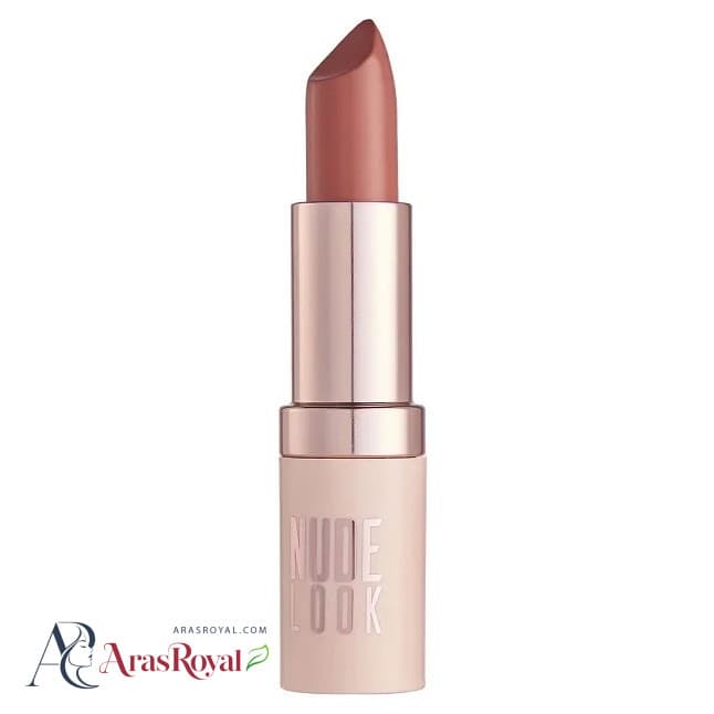 رژ لب جامد و مات گلدن رز Golden Rose شماره 2 رنگ Peachy Nude — تصویر ۴