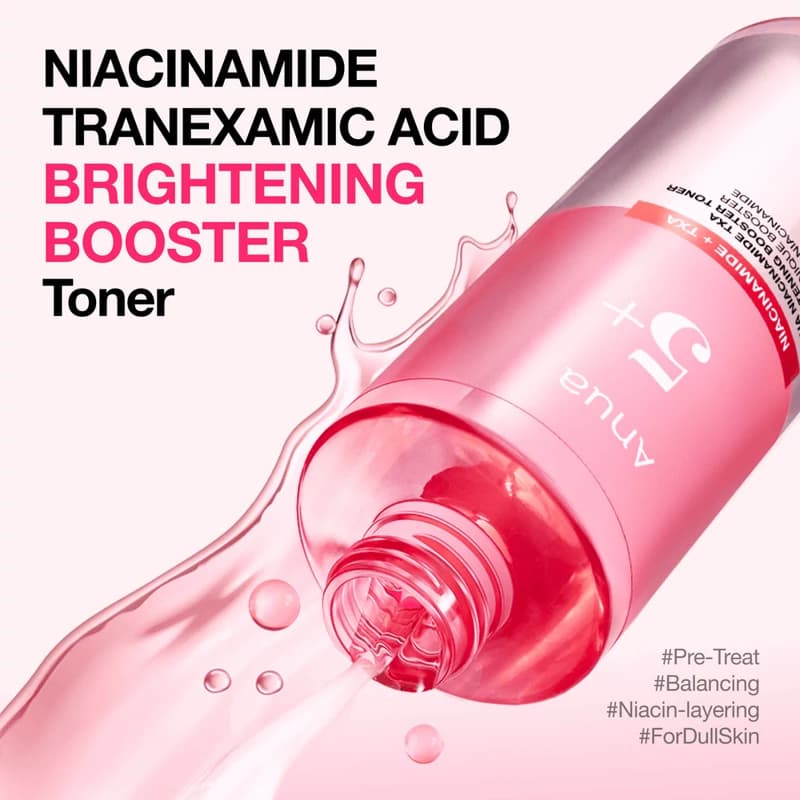 تونر بوستر ترانگزامیک اسید و نیاسینامید آنوا Anua ضدلک و روشن کننده پوست — تصویر ۴