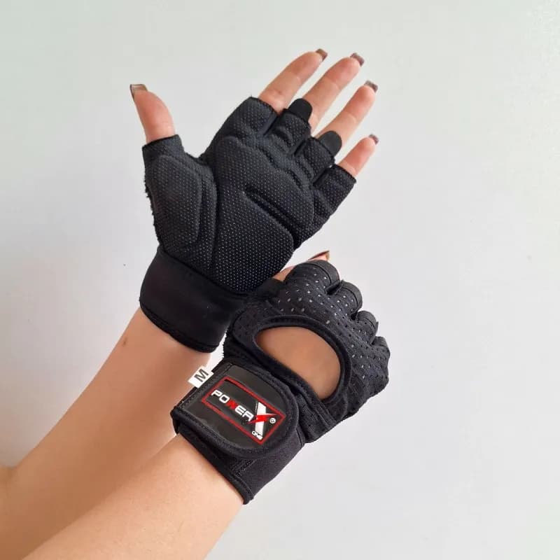 دستکش بدنسازی زنانه POWER X توری DP-120