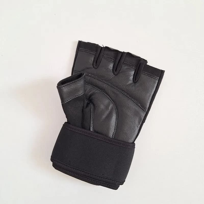 دستکش بدنسازی حرفه ای adidas کف چرم DS-20 — تصویر ۳