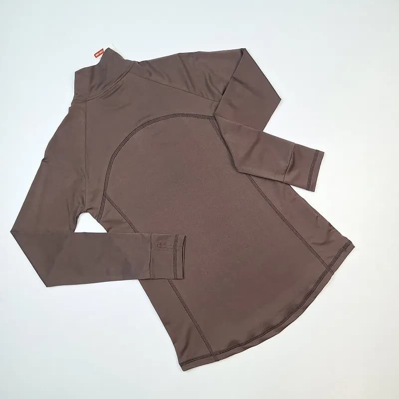تیشرت فینگری نیم زیپ ورزشی زنانه نایک T-F64 — تصویر ۵