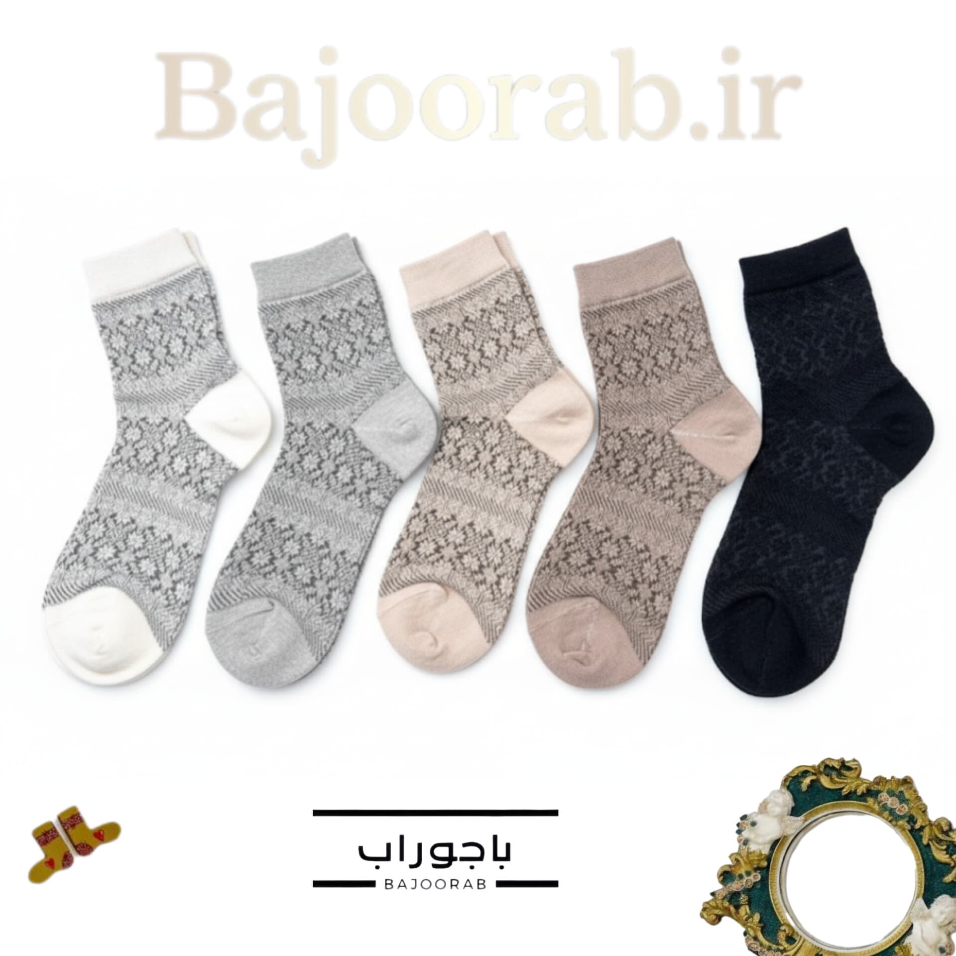 نیم ساق توری – نخ پنبه