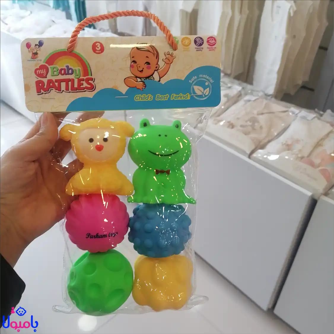 اسباب بازی تاتی 6عددی توپ و حیوانات — تصویر ۲