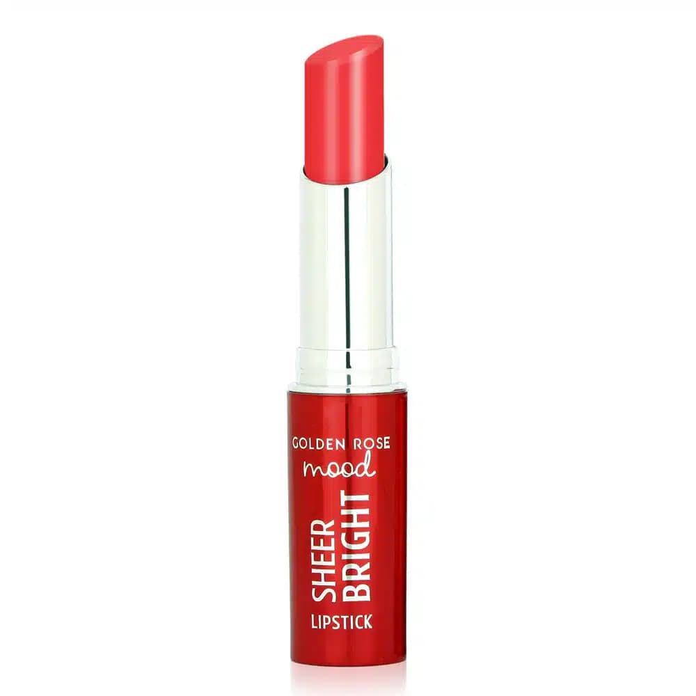 رژ لب براق گلدن رز Golden Rose رنگ Coral Red شماره 103