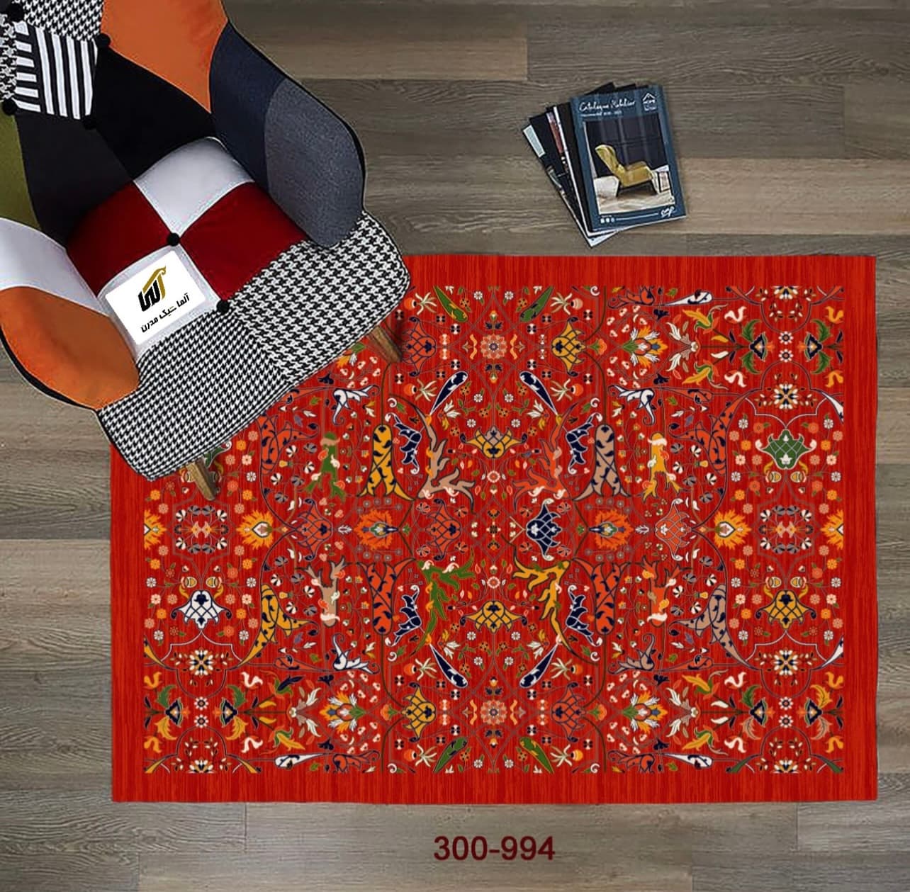 قالیچه طرح سنتی کد RUG-TRA-366