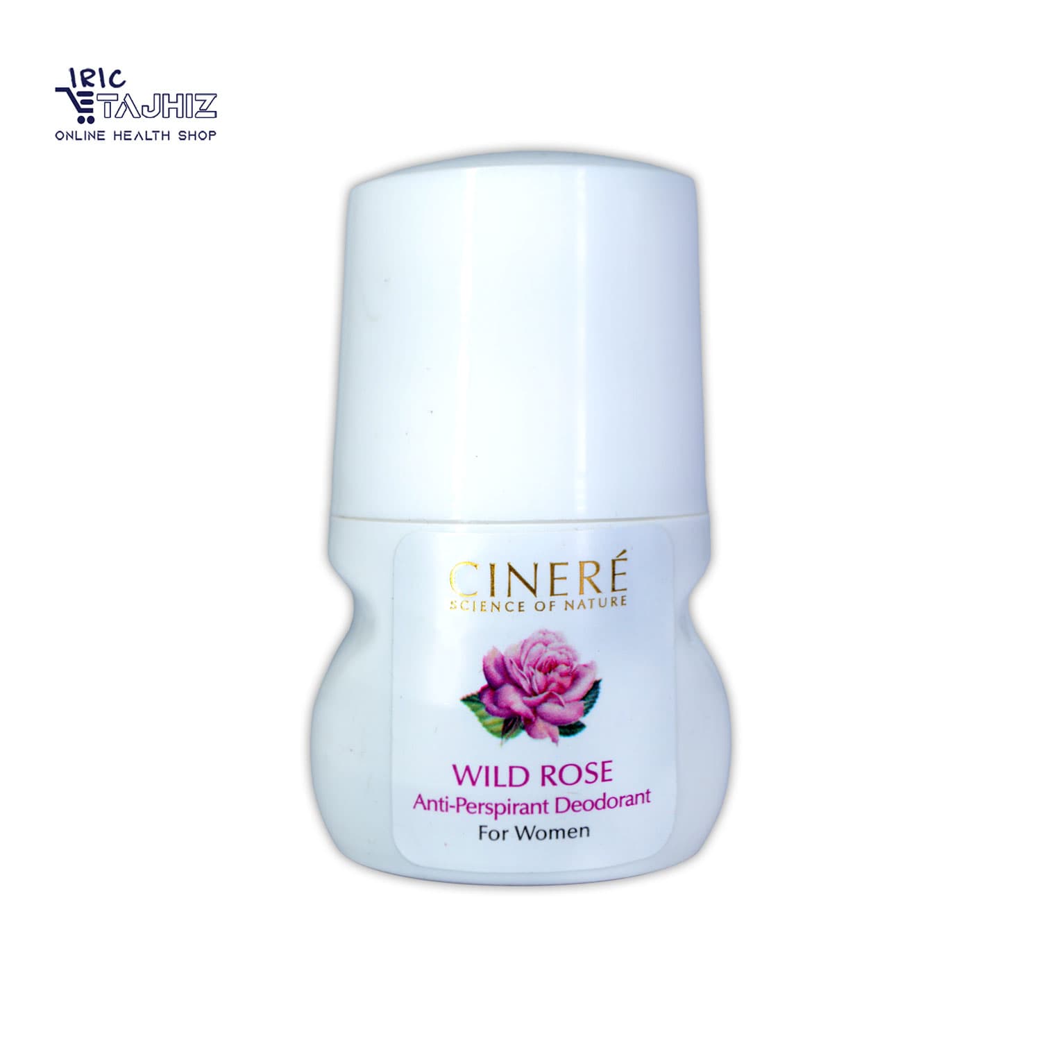 رول دئودورانت زنانه با رایحه خنک Wild Rose سینره CINERE حجم 50 میلی