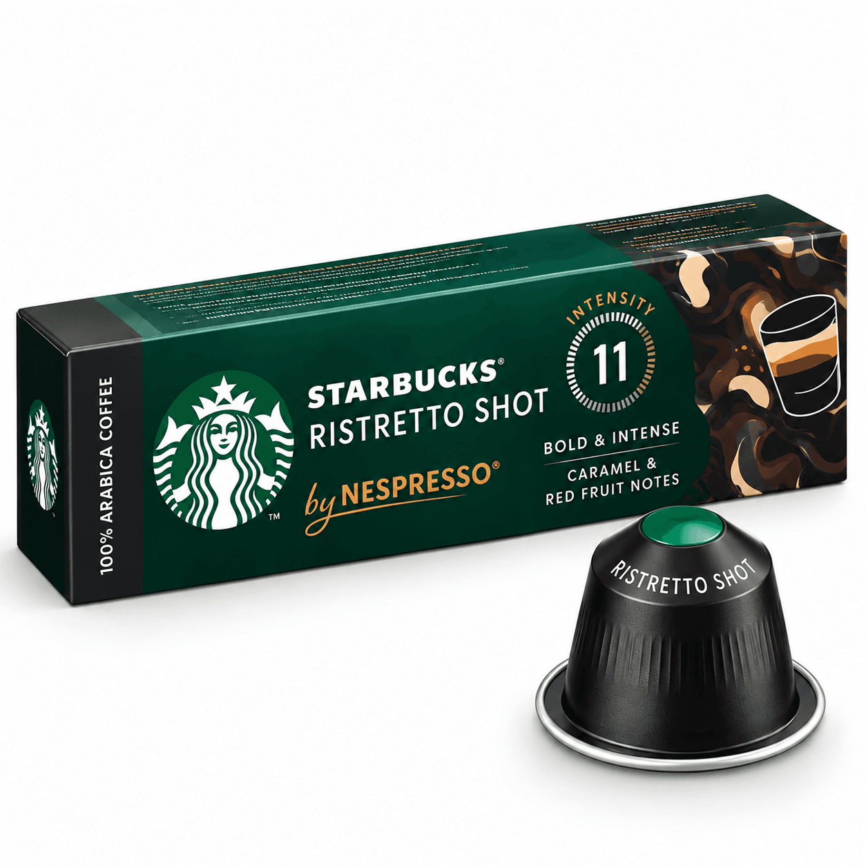 کپسول استارباکس ریسترتو شات | Starbucks Ristretto Shot by Nespresso تاریخ انقضا 21/10/2027