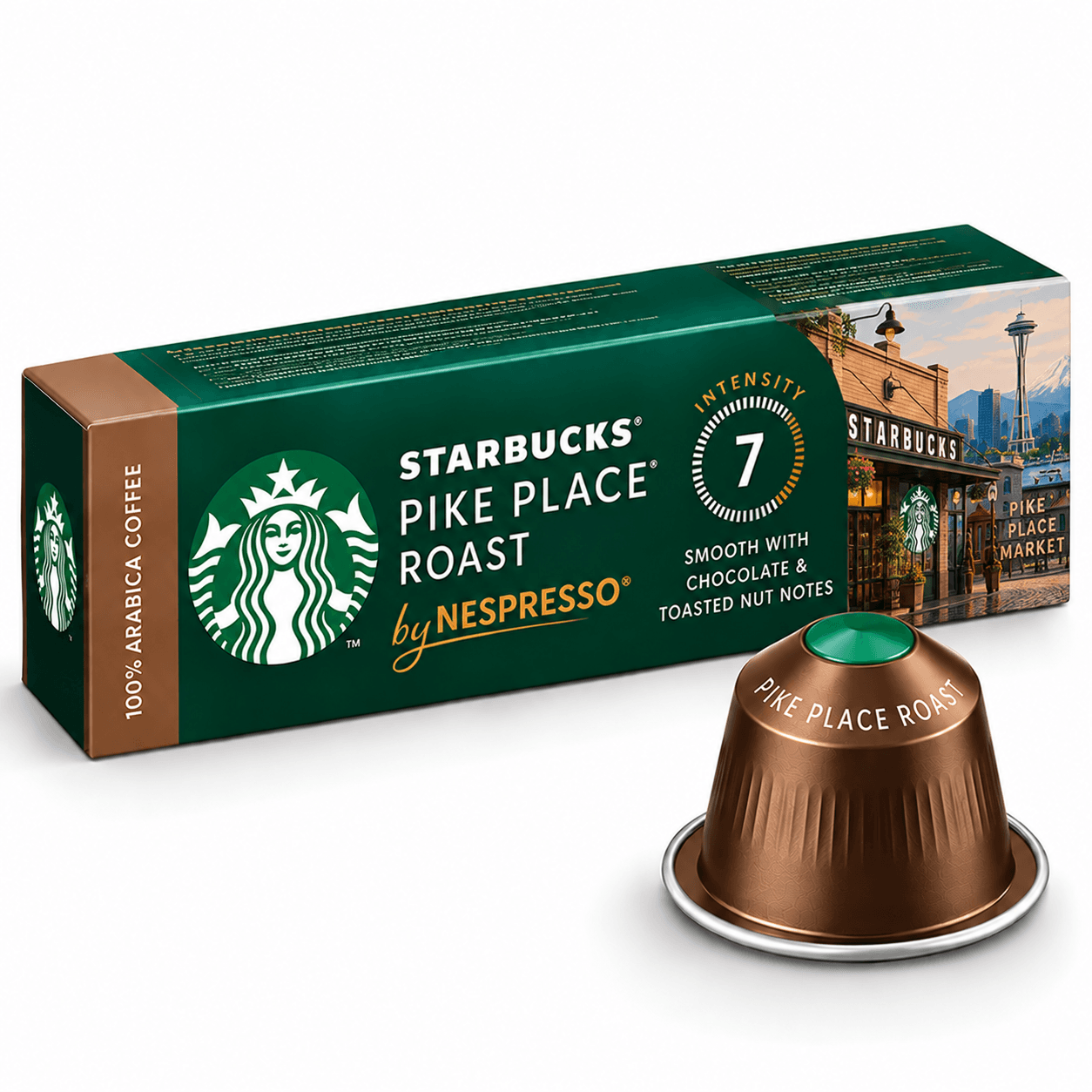 کپسول استارباکس پایک پلیس روست | Starbucks Pike Place Roast by Nespresso تاریخ انقضا 15/10/2027