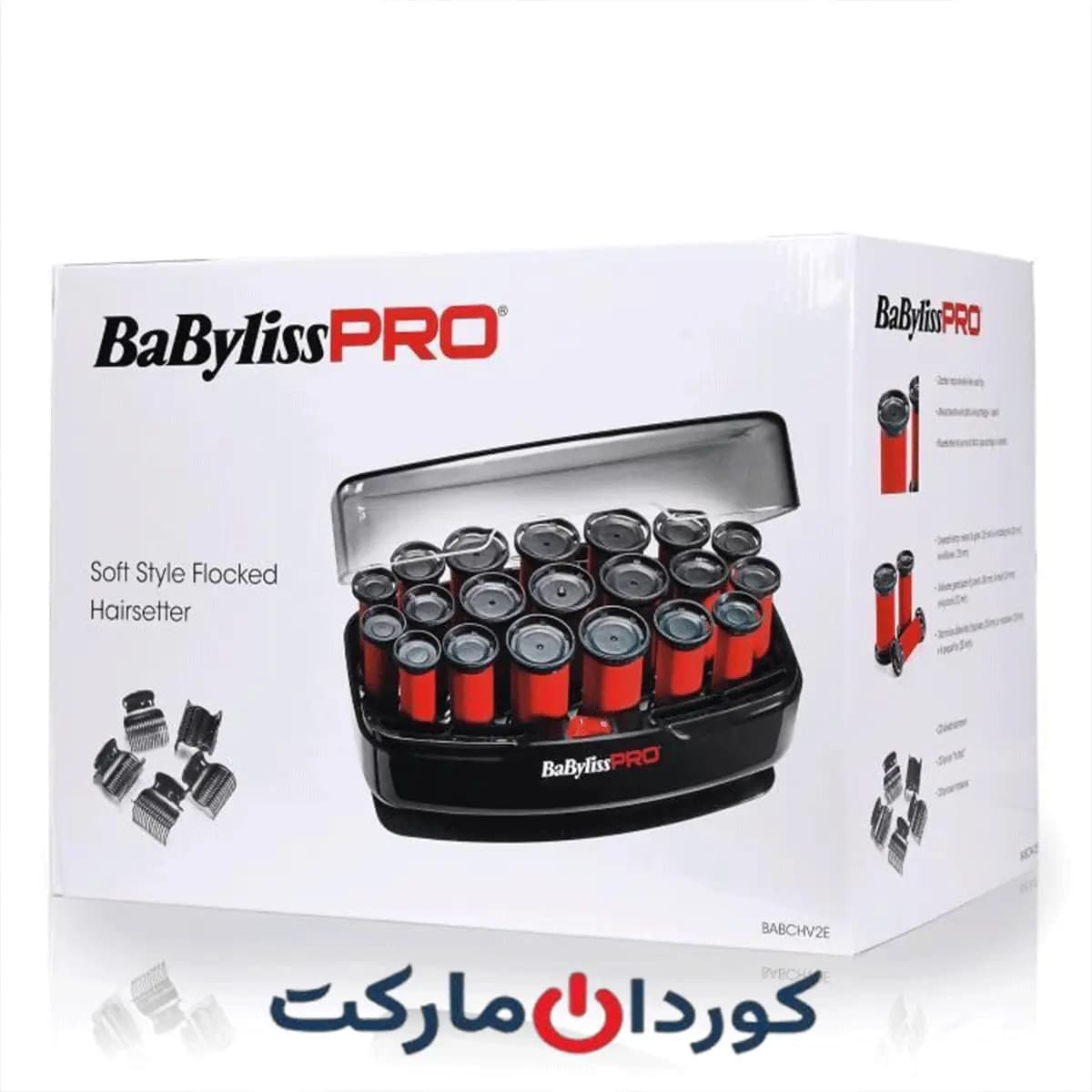 بیگودی برقی(فرکننده) بابلیس اورجینال Soft Style Flocked (BABCHV2E) Babyliss pro — تصویر ۲