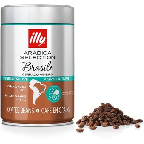 قهوه دانه ایلی برزیل ۲۵۰ گرمی | illy Arabica Selection Brasile تاریخ انقضا 06/2028