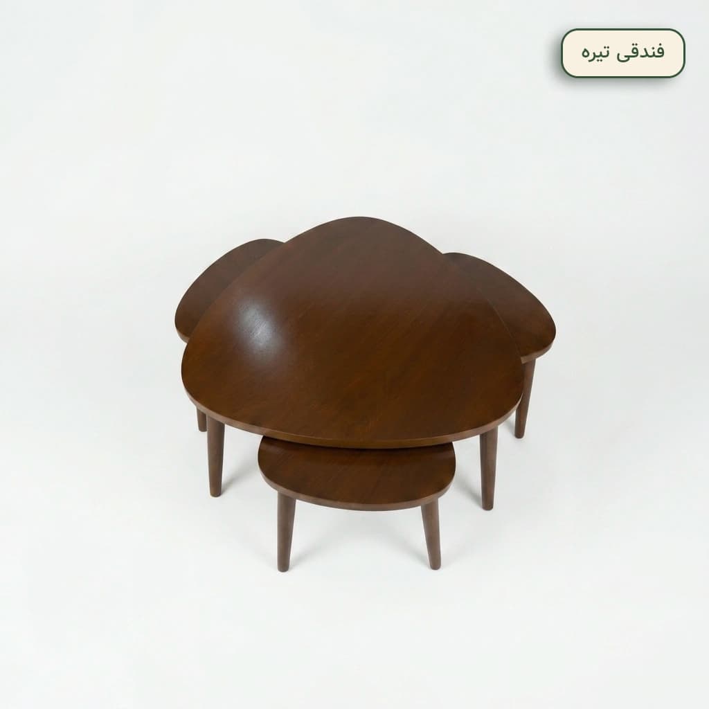 میز جلو مبلی و عسلی مدل قلبی سه عسلی — تصویر ۲