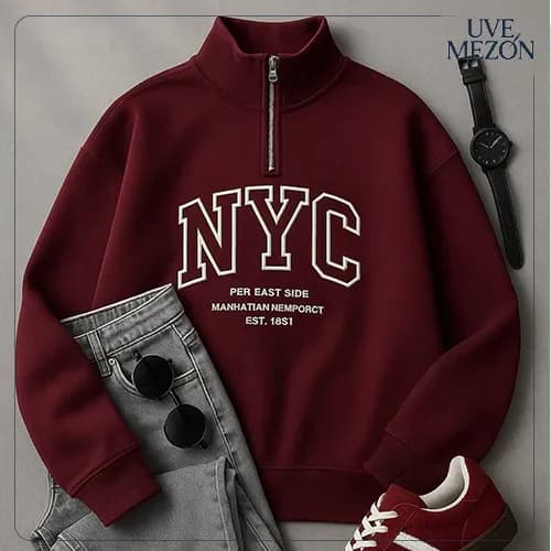 دورس نیم زیپ NYC زنانه