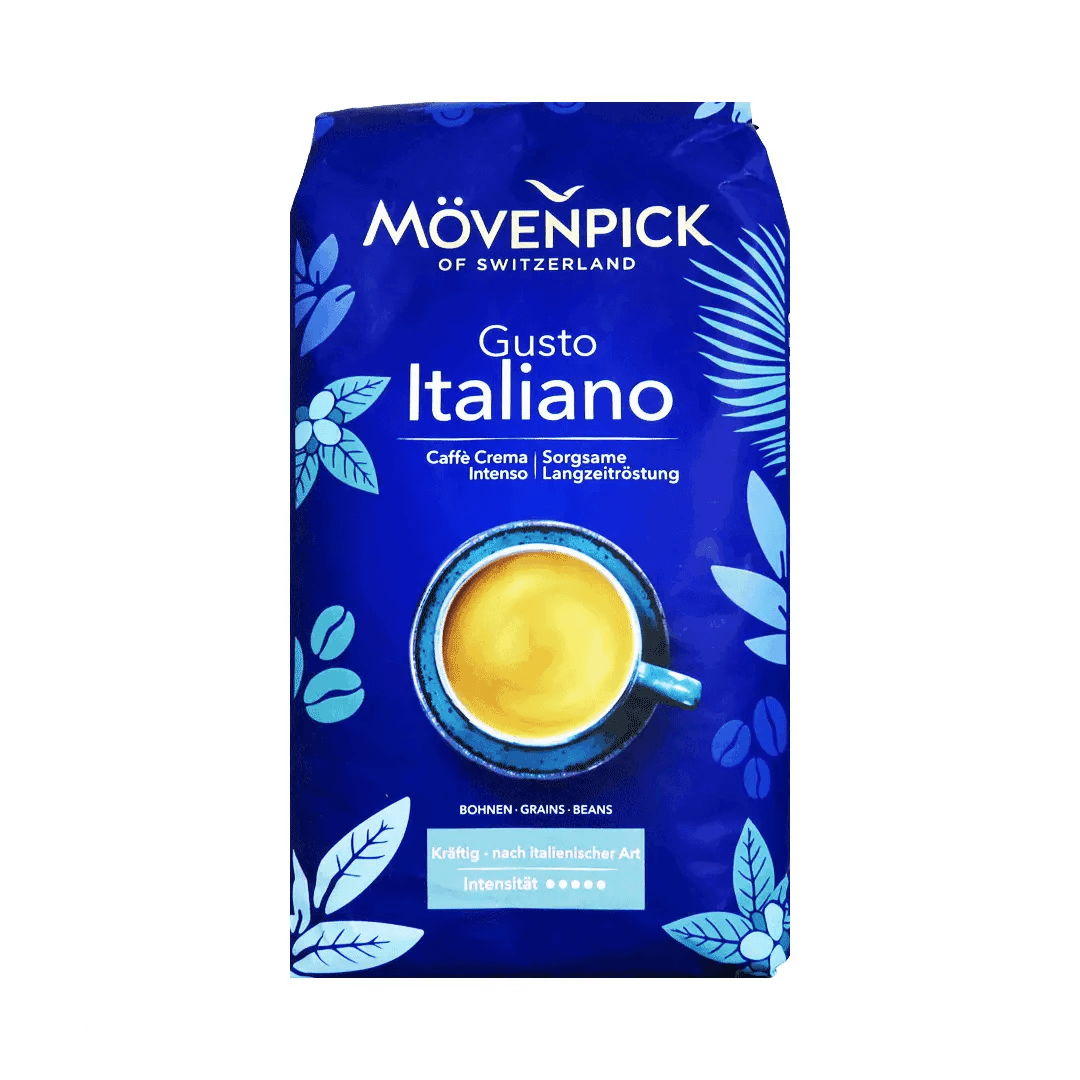 دان قهوه موونپیک گوستو ایتالیانو ۱ کیلوگرم (Mövenpick Caffè Crema Gusto Italiano) تاریخ انقضا 2027/10/31