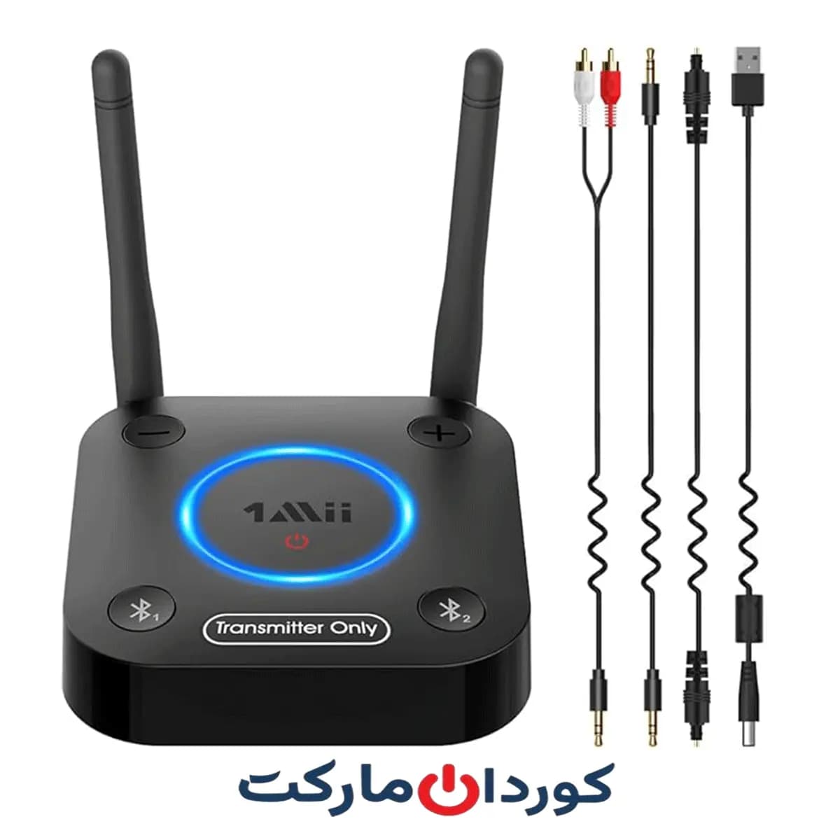 فرستنده بلوتوث ۵.۲ دوتایی وان می B06TX برند 1Mii