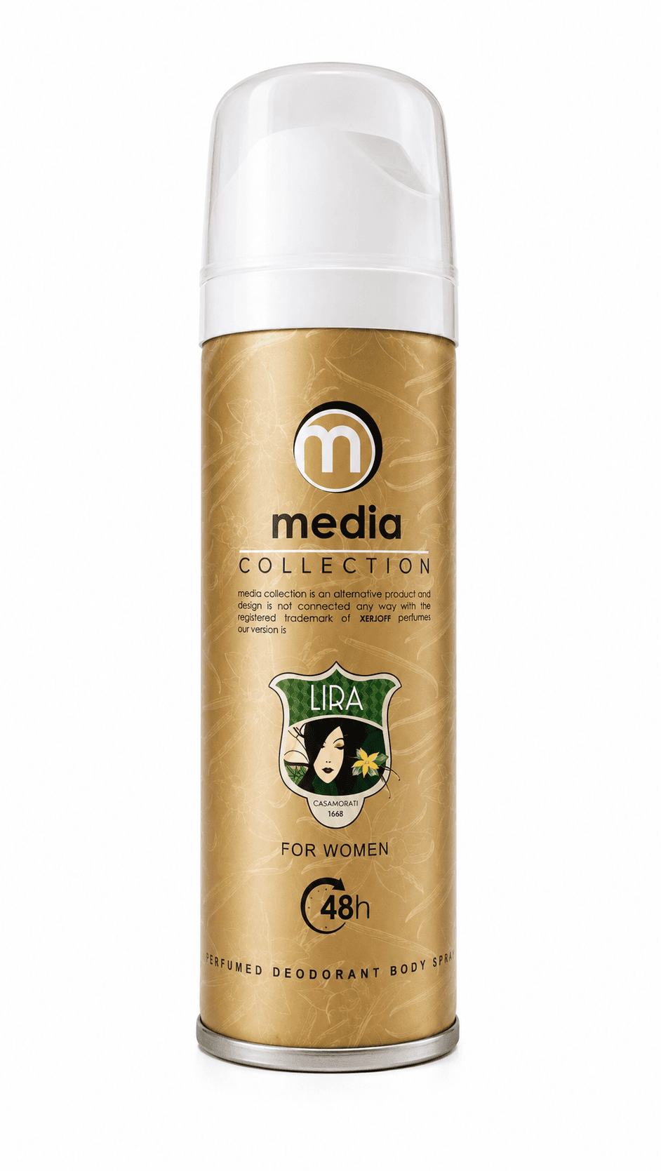 اسپری دئودورانت بدن زنانه Media Collection مدل Lira