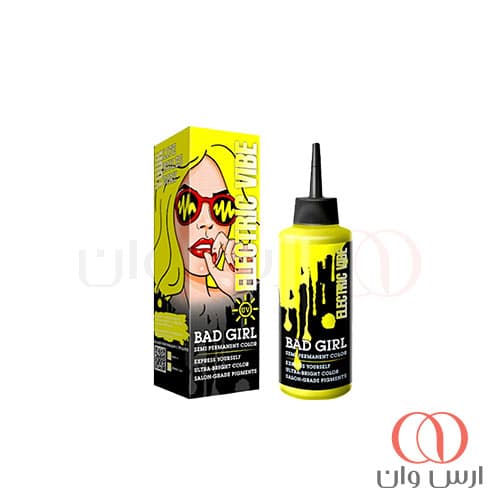 شامپو رنگ بد گرل Bad Girl رنگ لیمویی مدل Electric Vibe حجم 150 میل — تصویر ۳