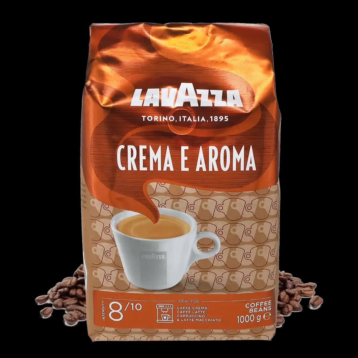 قهوه دان لاوازا کرما ای آروما آبی ۱ کیلویی | Lavazza Crema e Aroma 1kg تاریخ انقضا 2027/12/30 — تصویر ۳