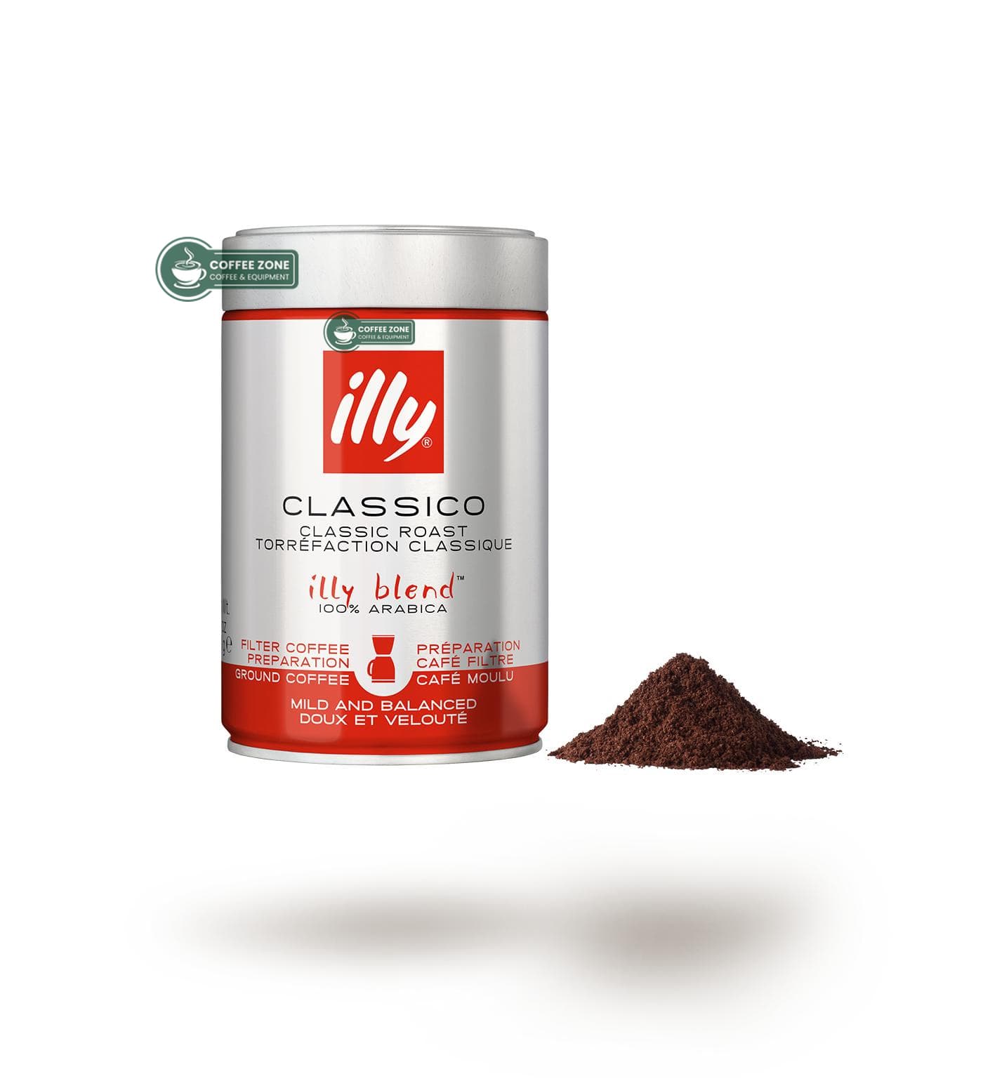 پودر قهوه فرانسه کلاسیک روست ایلی (فیلتر کافی) – illy Classico Filter Coffee تاریخ انقضا 08/2027