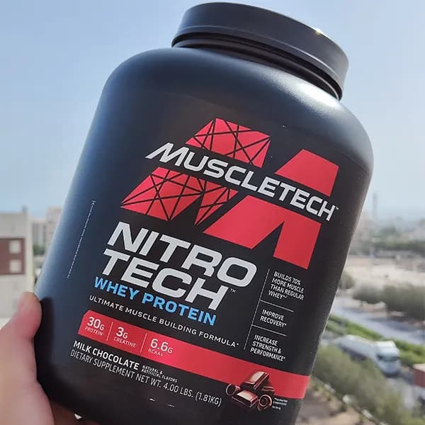 پروتئین نیتروتک ماسل‌تک – NitroTech Whey Protein — تصویر ۲