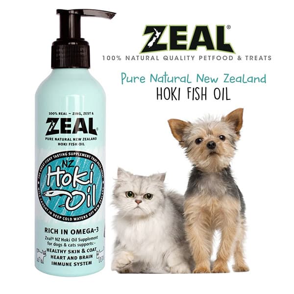 مکمل تقویتی سگ و گربه روغن ماهی هوکی زیل Zeal حجم 225 میلی لیتر — تصویر ۳