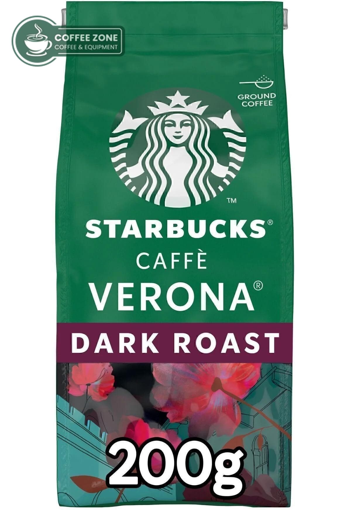 قهوه استارباکس کافه ورونا 200 گرمی (Starbucks Caffè Verona Ground Coffee) تولید 2026/01/08