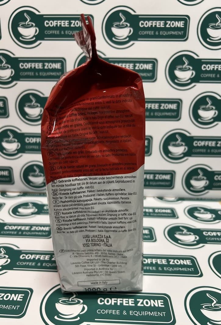 دان قهوه لاوازا کوالیتا روسا 1 کیلوگرم | Lavazza Qualità Rossa Coffee Beans 1kg تاریخ انقضا 30/09/2027 — تصویر ۴