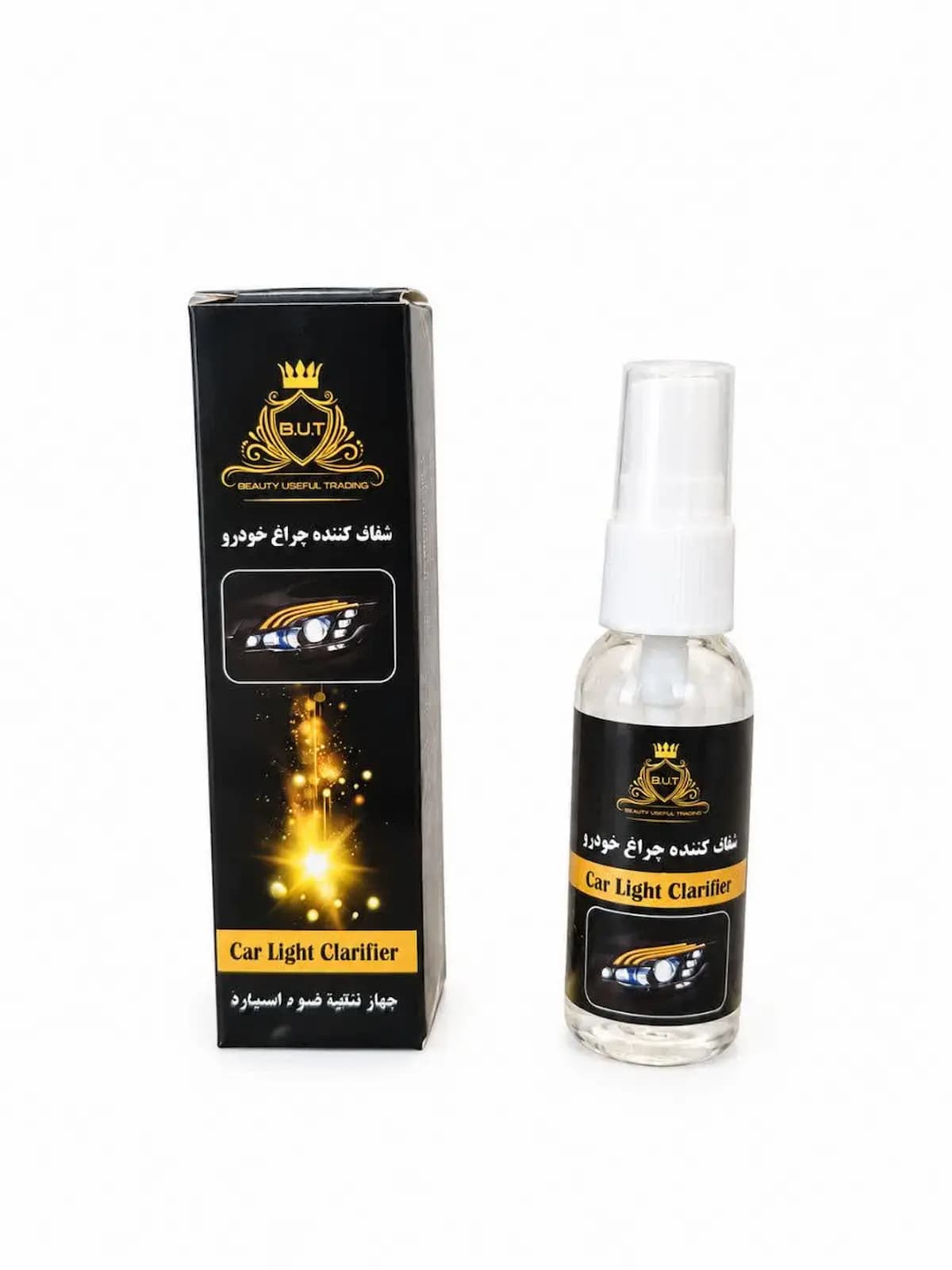 اسپری شفاف ‌کننده چراغ خودرو B.U.T حجم ۳۰ میلی‌لیتر