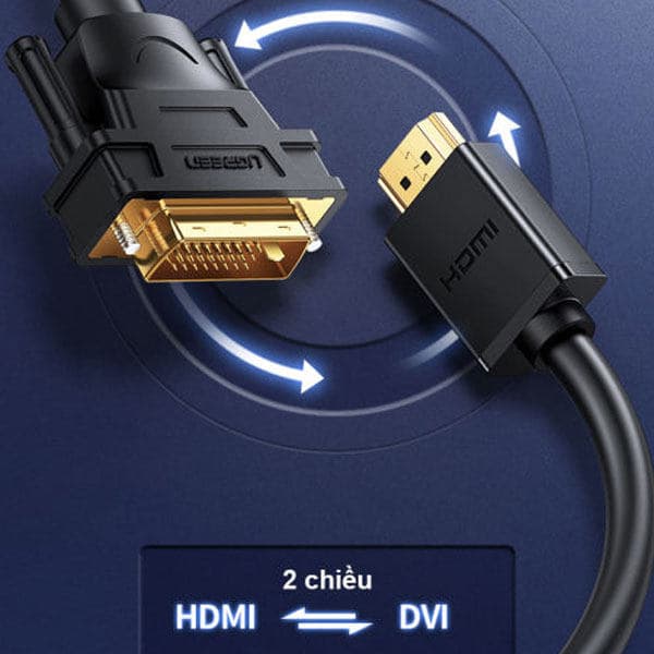 کابل تبدیل HDMI به DVI یوگرین مدل UGREEN HD106-10136 طول 3 متر — تصویر ۴