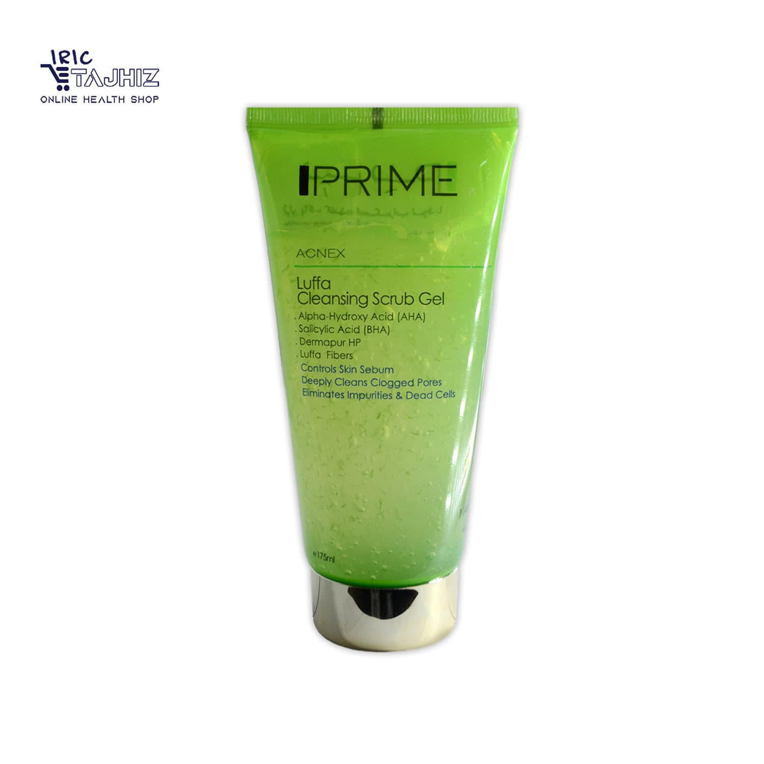 ژل پاک کننده اسکراب پوست چرب لوفا پریم PRIME حجم 175 میلی لیتر