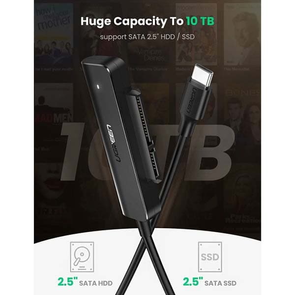 مبدل USB-C به SATA3.0 یوگرین مدل UGREEN CM321-70610 — تصویر ۶