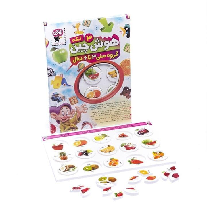 بازی آموزشی زاغک مدل هوش چین 3 تکه کدk23567