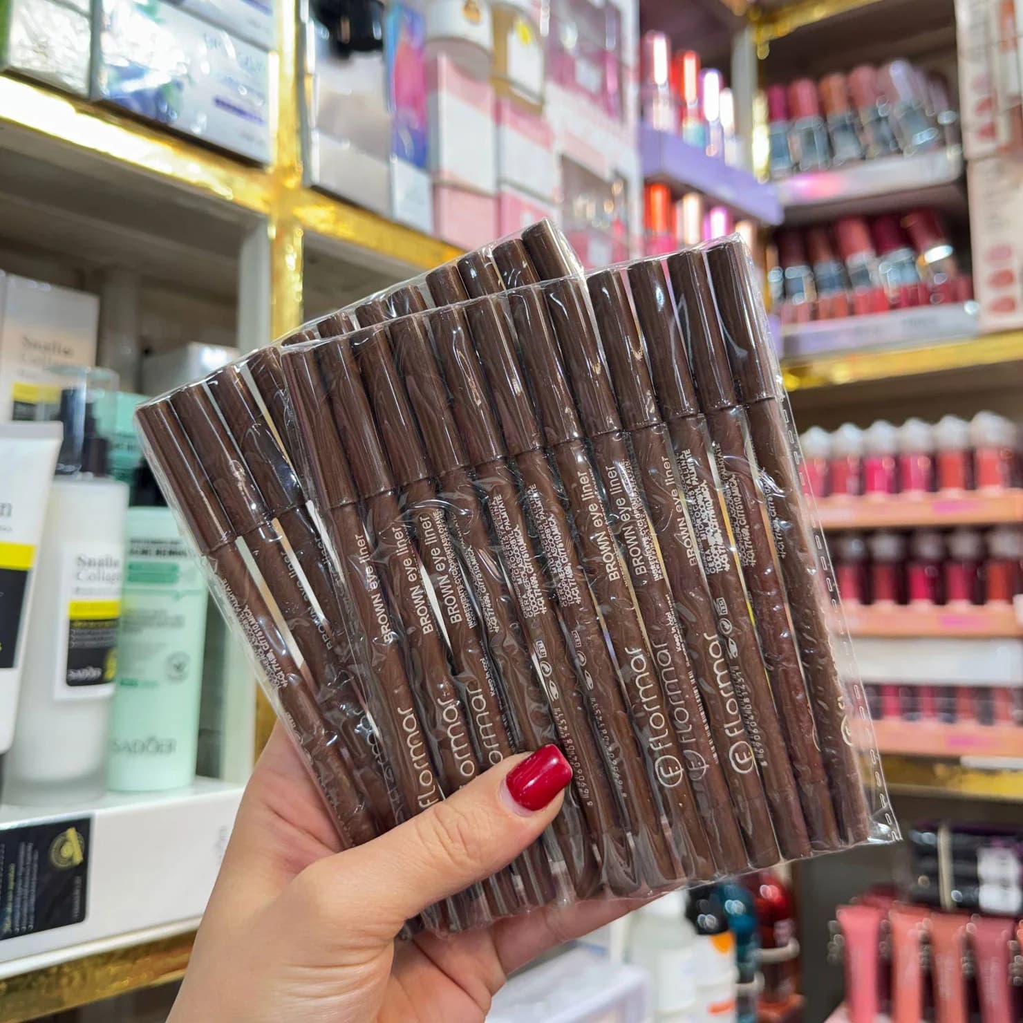 مداد چشم و لب قهوه‌ای فلورمار | Brown Eye Liner — تصویر ۲