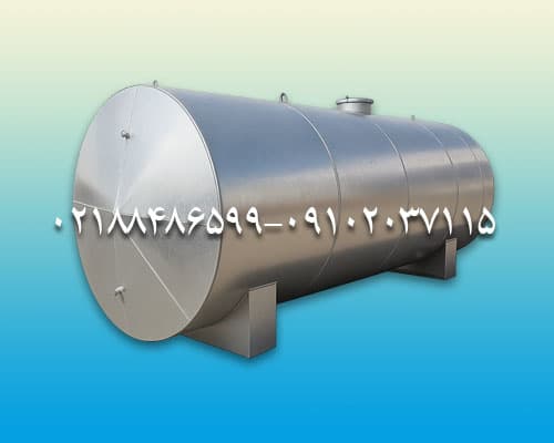 مخزن آب گالوانیزه افقی 500 لیتری