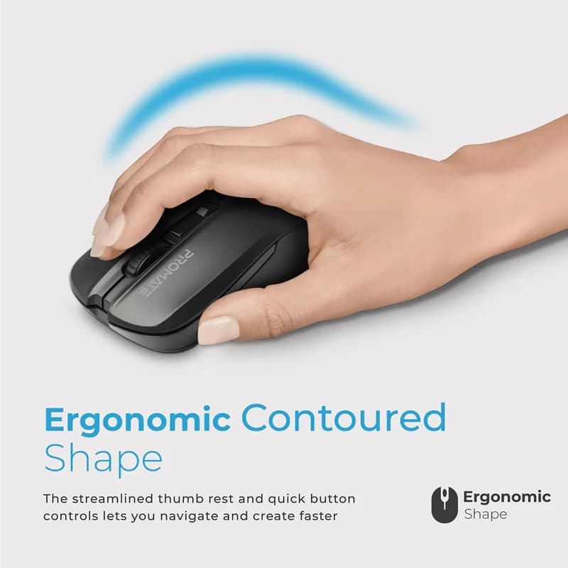 ماوس بی سیم پرومیت مدل PROMATE CONTOUR — تصویر ۵