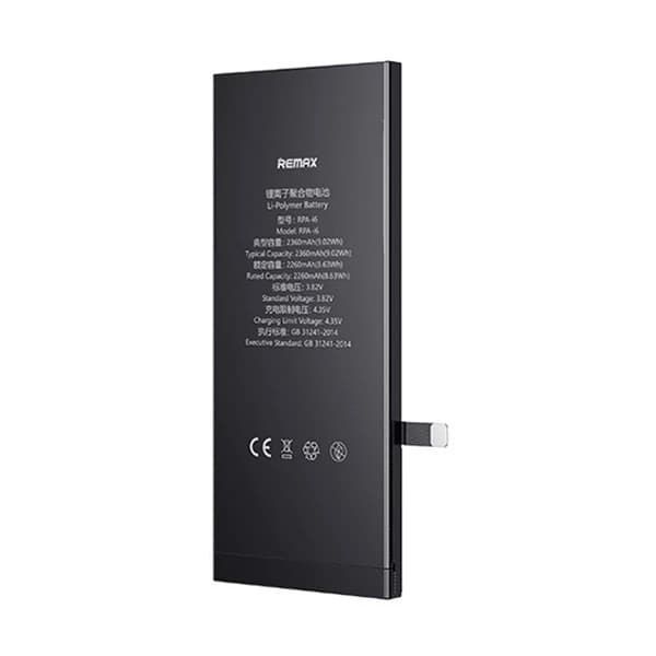 باتری موبایل ریمکس مدل RPA-i6 ظرفیت 2360 میلی آمپرساعت مناسب برای گوشی موبایل اپل IPHONE 6کدk23513