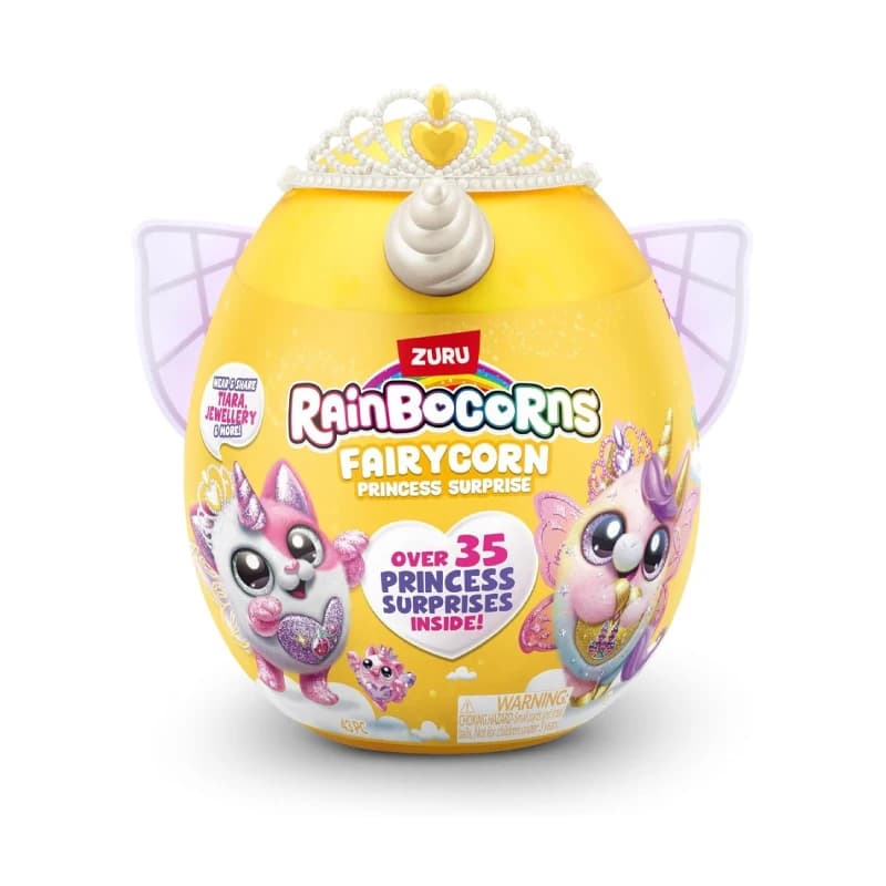 عروسک سورپرایزی رینبوکورنز RainBocoRns سری Fairycorn Princess با شاخ و بال سفید کد 9282 — تصویر ۲
