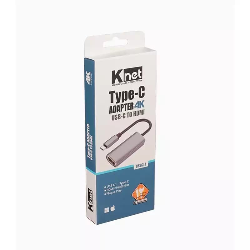 مبدل TypeC به HDMI کی نت مدل K net K-COCMHD02 — تصویر ۲