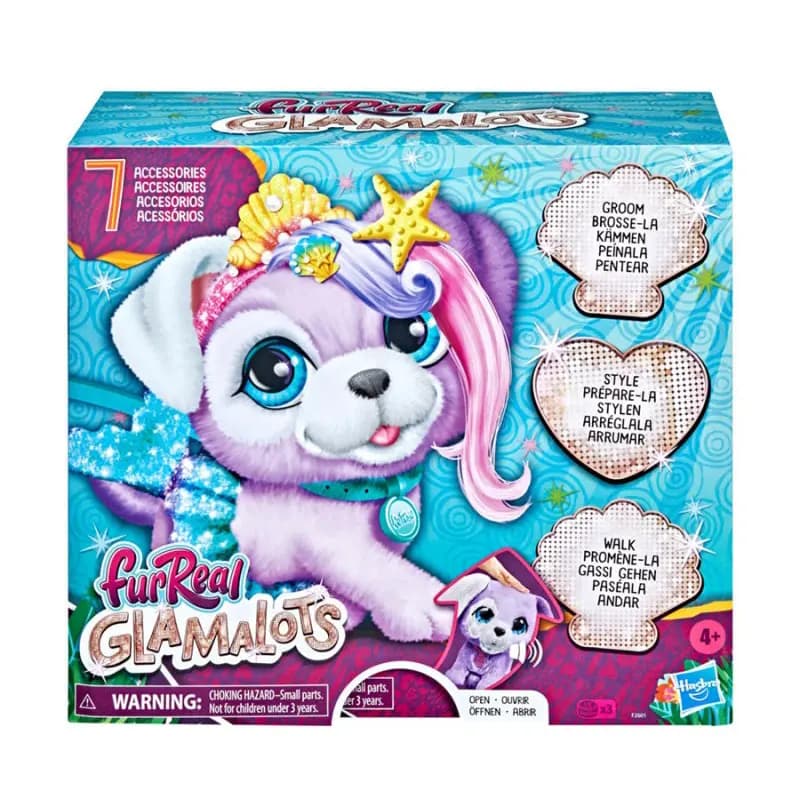 عروسک توله سگ پری دریایی FurReal Glamalots برند hasbro کدF2601 — تصویر ۳