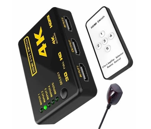 سوئیچ تصویر 5 پورت HDMI مدل Ve4K UH 501 — تصویر ۳