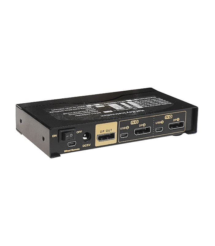 کی وی ام سوئیچ 2 پورت Display اتوماتیک کی نت پلاس مدل KP-SWKDP02 — تصویر ۲
