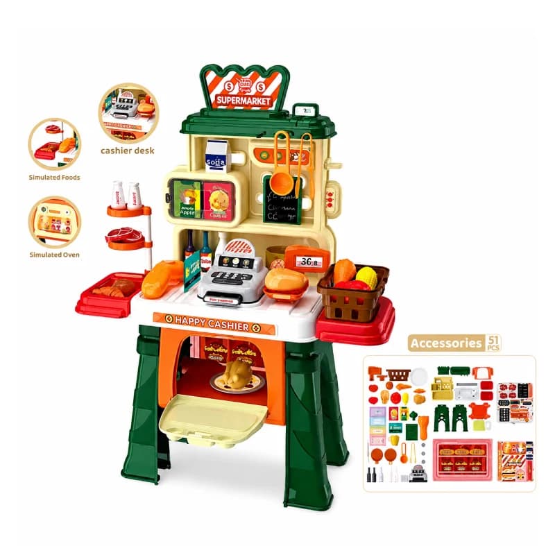 ست اسباب بازی سوپرمارکت مدل Happy shopping کد 8135
