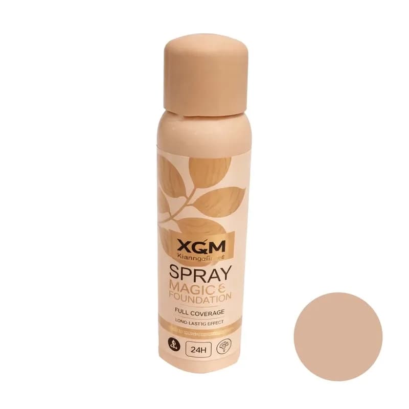 اسپری کرمپودری XQM | Spray Magic Foundation شماره 01 مناسب برای انواع پوست حجم 180 میلی لیتر