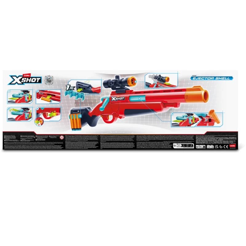 تفنگ ایکس شات مدل Bolt Action Ejector برند zuru کد 36875 — تصویر ۴