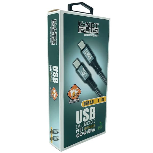 کابل Type-C Thunderbolt 3 کینتپلاس مدل K-NET PLUS KP-CUCM4010 یک متری — تصویر ۴