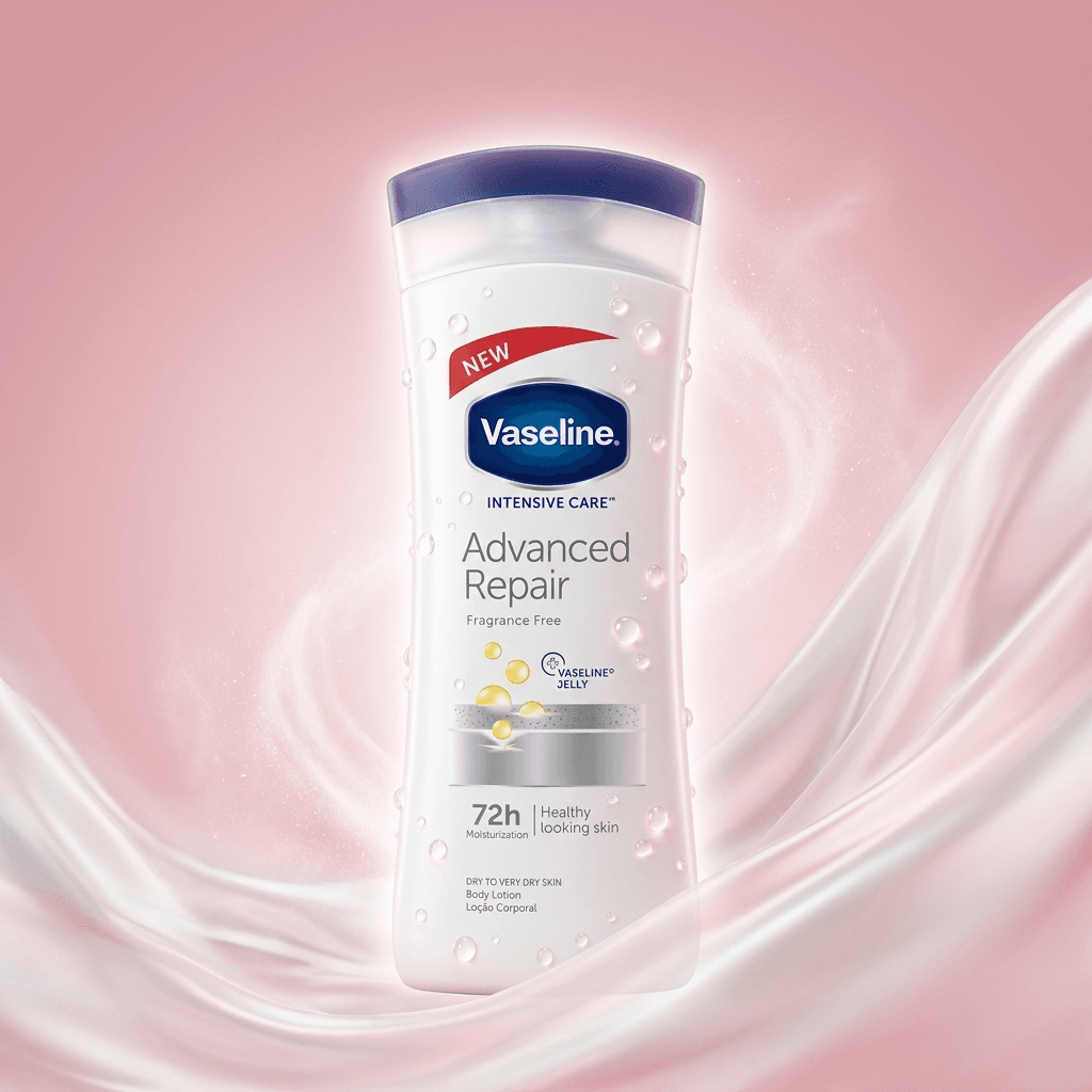 کرم بدن وازلین مدل ادونس ریپیر (Vaseline Intensive Care Advanced Repair)