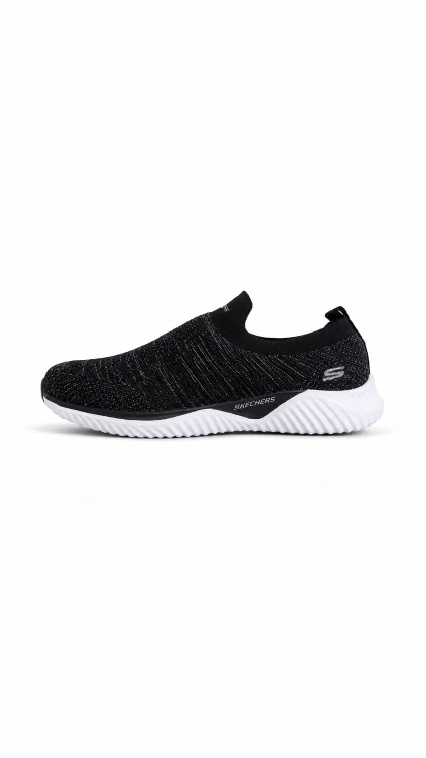 کتانی اسکیچرز کلود سفید طوسی | skechers cloud