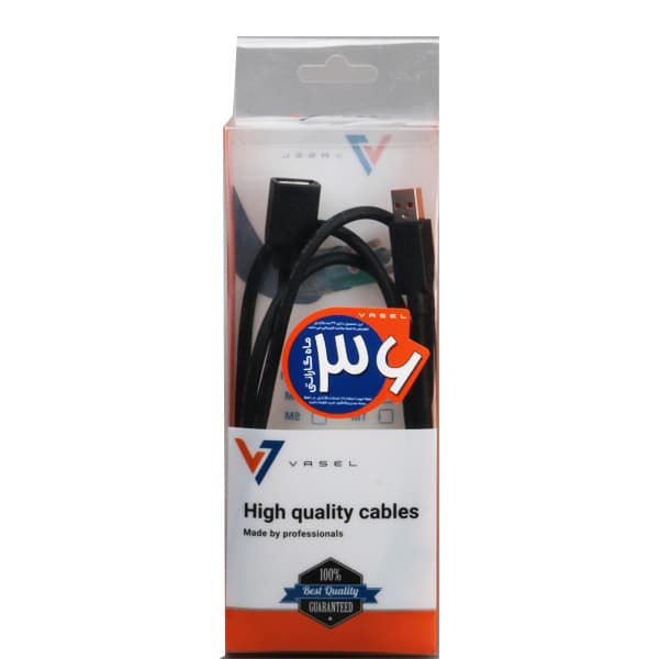کابل افزایش USB2.0 برند واصل 5 متری مدل VASEL EX-050 — تصویر ۵